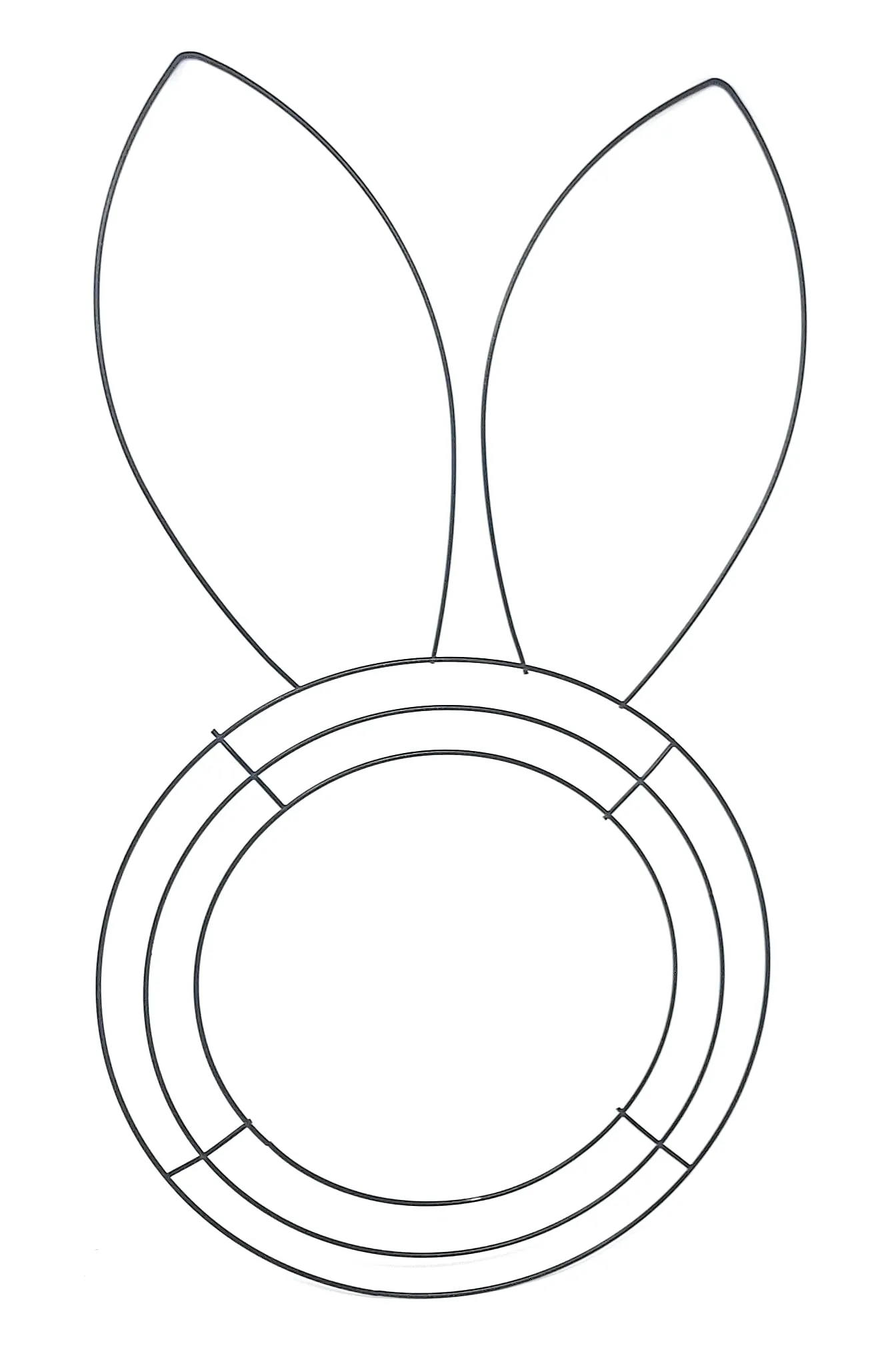 Craft Supply Floral Garden Easter Bunny Head Shaped Wire Wreath Form