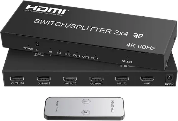 Avedio Links 2x4 Hdmi Switch Splitter