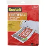 Scotch Matte Thermal Laminating Pouches, Ultra Clear with Matte Finish, Letter Size 8.9 in x 11.4 in, 50-Pack