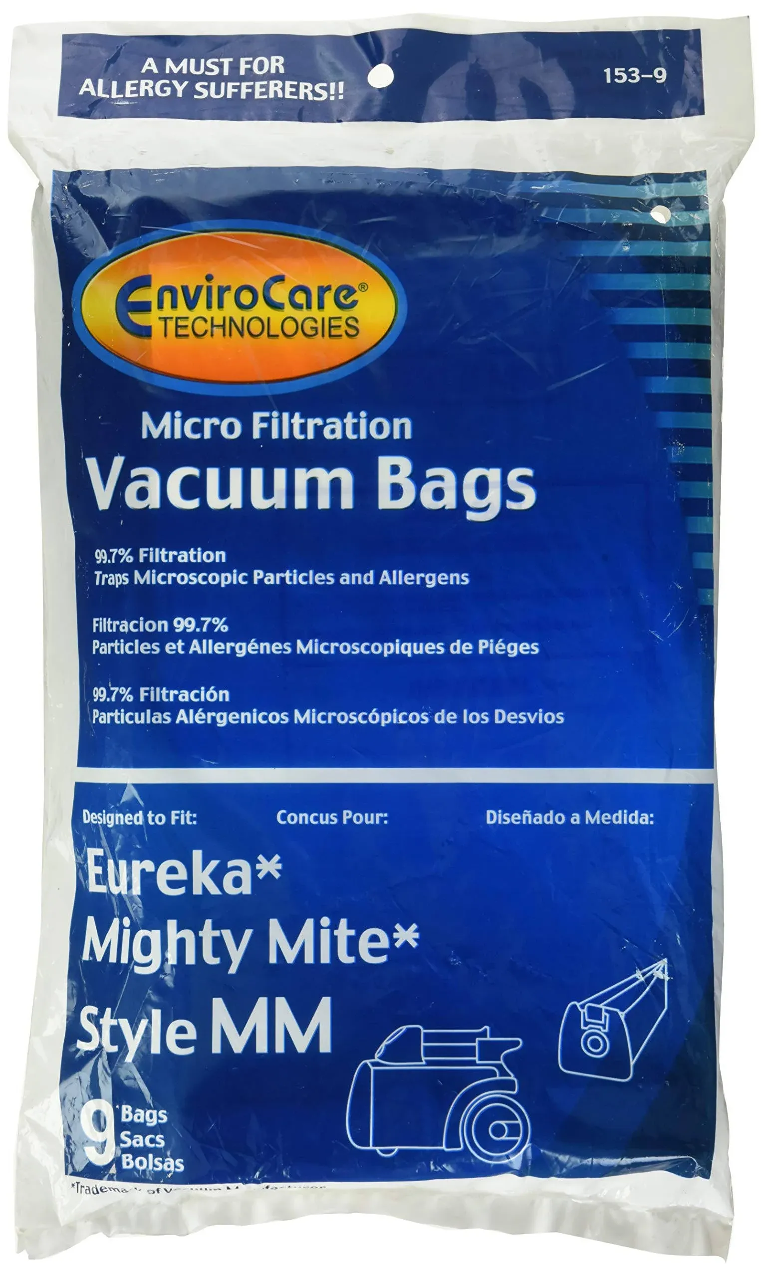 Envirocare 36 Eureka mm Vacuum Bags