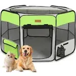 Dog Playpen, Portable Pet Play Pen for Cat, Puppies, Rabbits, Chickens, Foldable Large-Capacity Pet Tent for Indoor/Outdoor Travel Camping