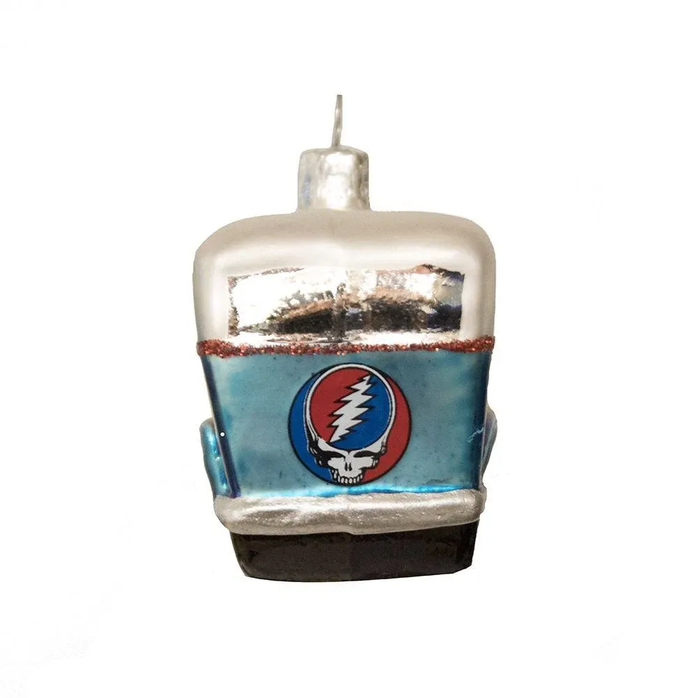 Kurt Adler 4" Glass Grateful Dead Bus Ornament