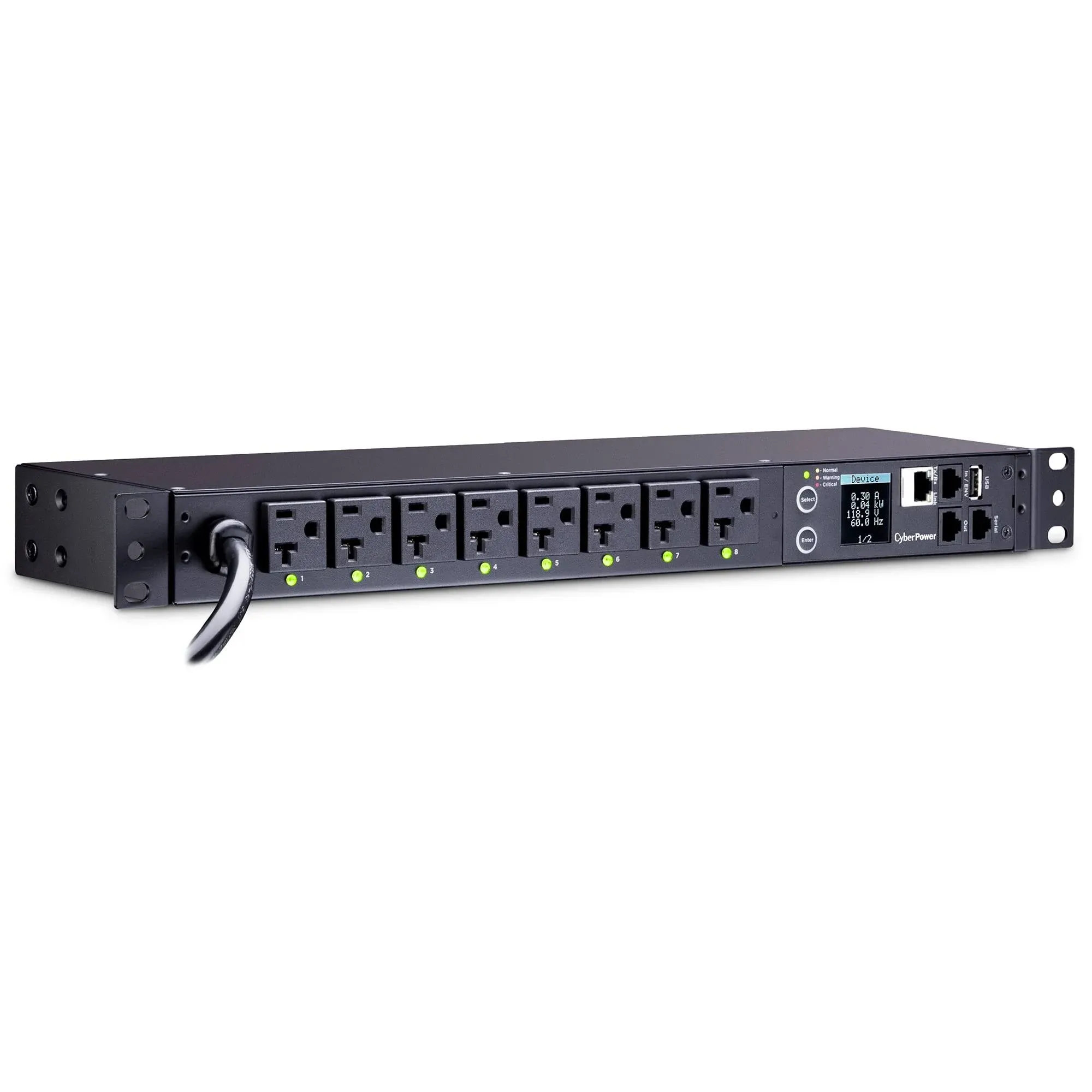 CYBER POWER  PDU41002 SINGLE PHASE 100-120V/20A POWER DISTRIBUTION UNIT