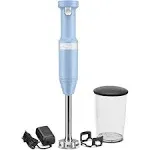 Brand New KitchenAid KHBBV53VB Cordless Handheld Hand Blender, Blue Velvet