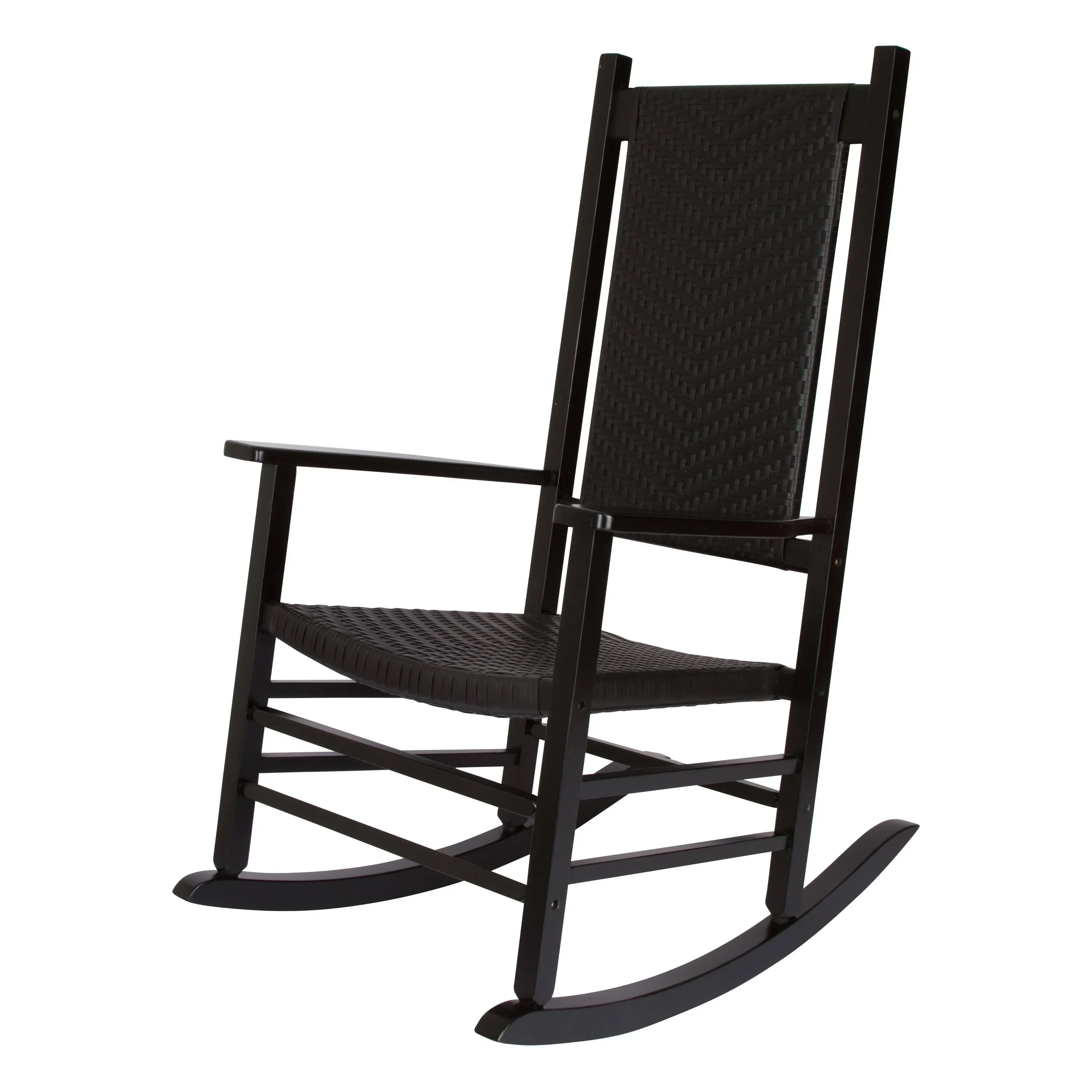 Shine Company Hampton Porch Rocker - Black