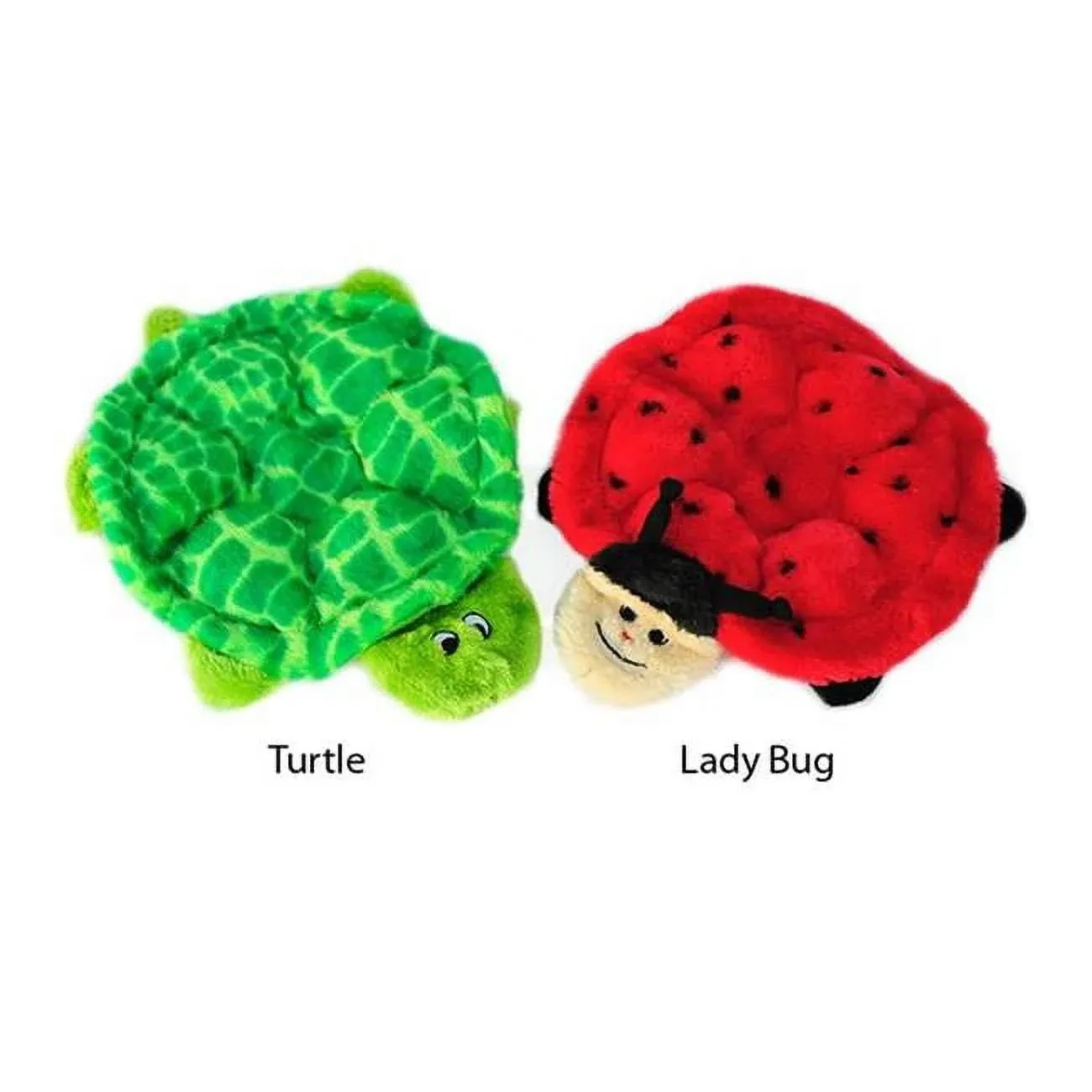 ZippyPaws - Squeakie Crawlers Betsey The Ladybug -Flat With 6 Squeakers