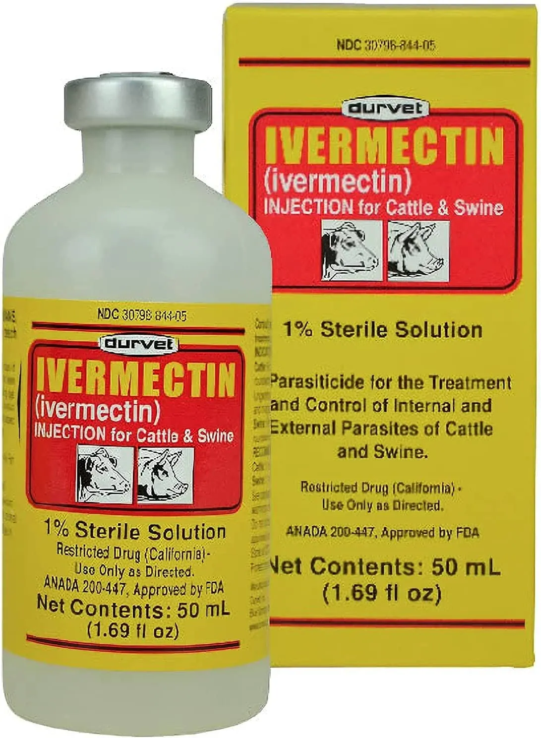 Ivermectin Cattle and Swine Injection - 50 ml