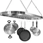 Sorbus Ceiling Mounted Pot Rack with Hooks