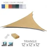 LOVE STORY 12&#039; X 12&#039; X 12&#039; Triangle Sand Sun Shade Sail Canopy UV Block Awning f