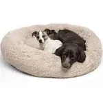 Best Friends by Sheri Donut Shag Dog Bed, Frost