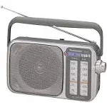 Panasonic Rf-2400d Am / FM Radio, Silver