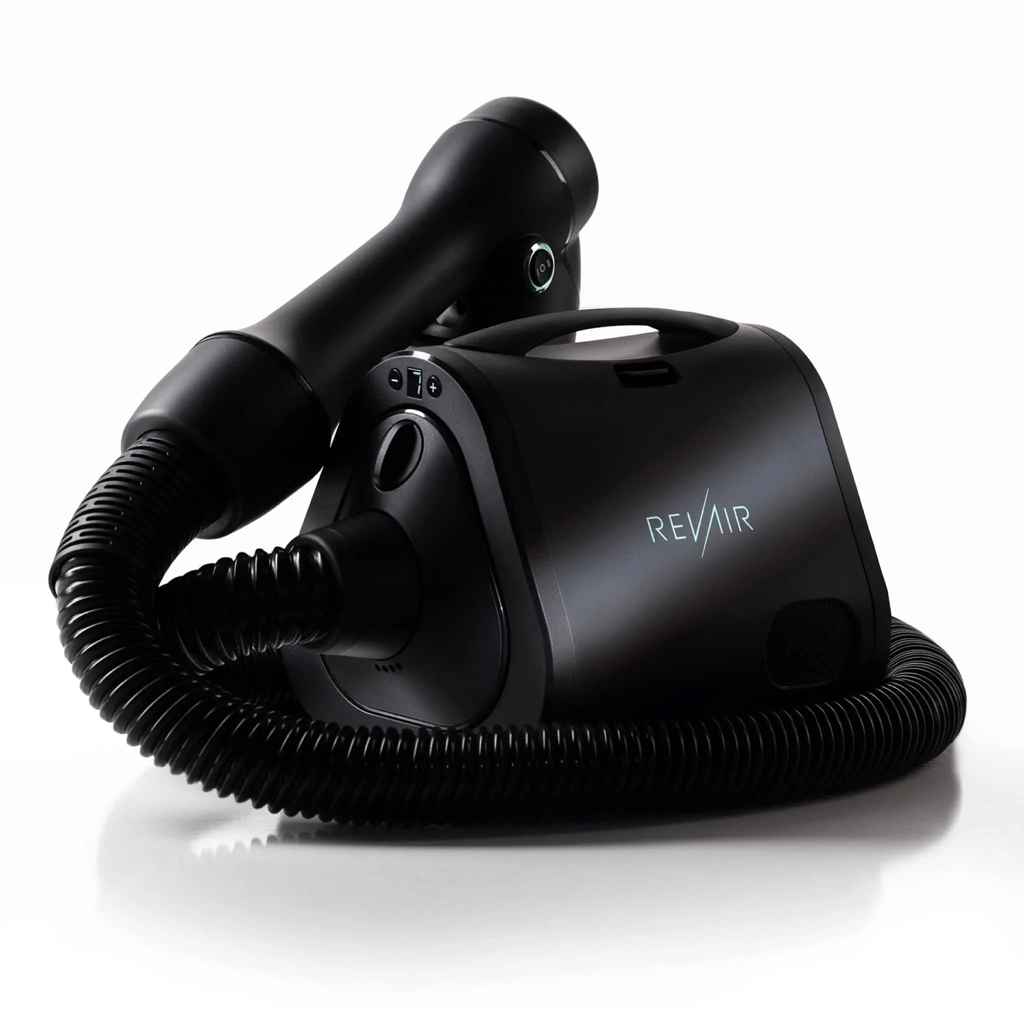 RevAir Reverse-Air Dryer, Vacuum Hair Dryer for All Hair Types, 800 Watts, Black