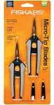 Fiskars 2pk Non-Stick Micro-Tip Pruning Snips