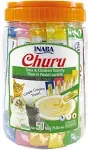 INABA Churu Creamy, Lickable Purée Cat Treat w Taurine, 0.5 oz, 50 Tubes