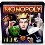 Monopoly Disney Villains Edition Board Game Play as a Classic Disney Villain NEW