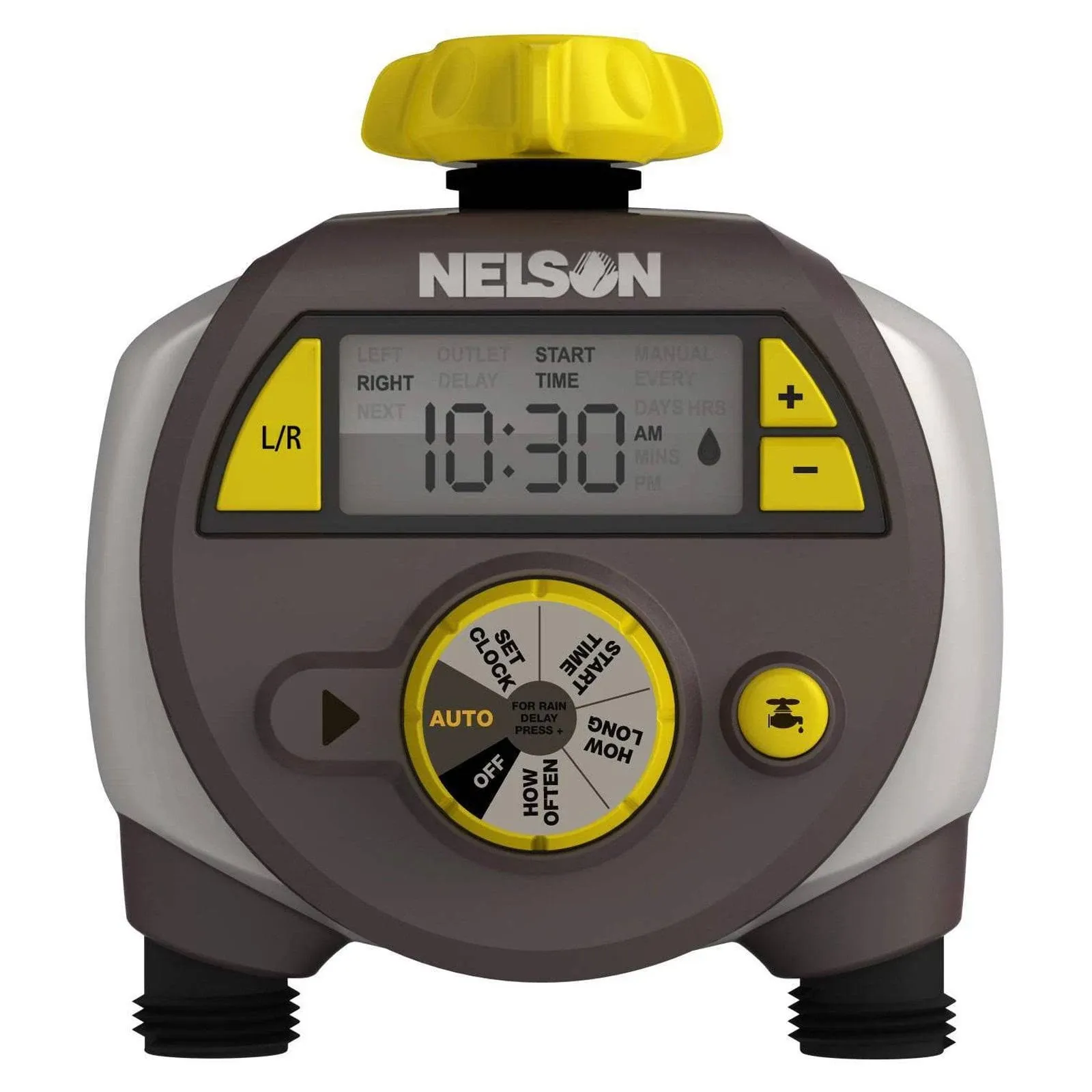 Nelson Dual Outlet Electronic Water Timer! Customize Run Time from 1-360 Minutes