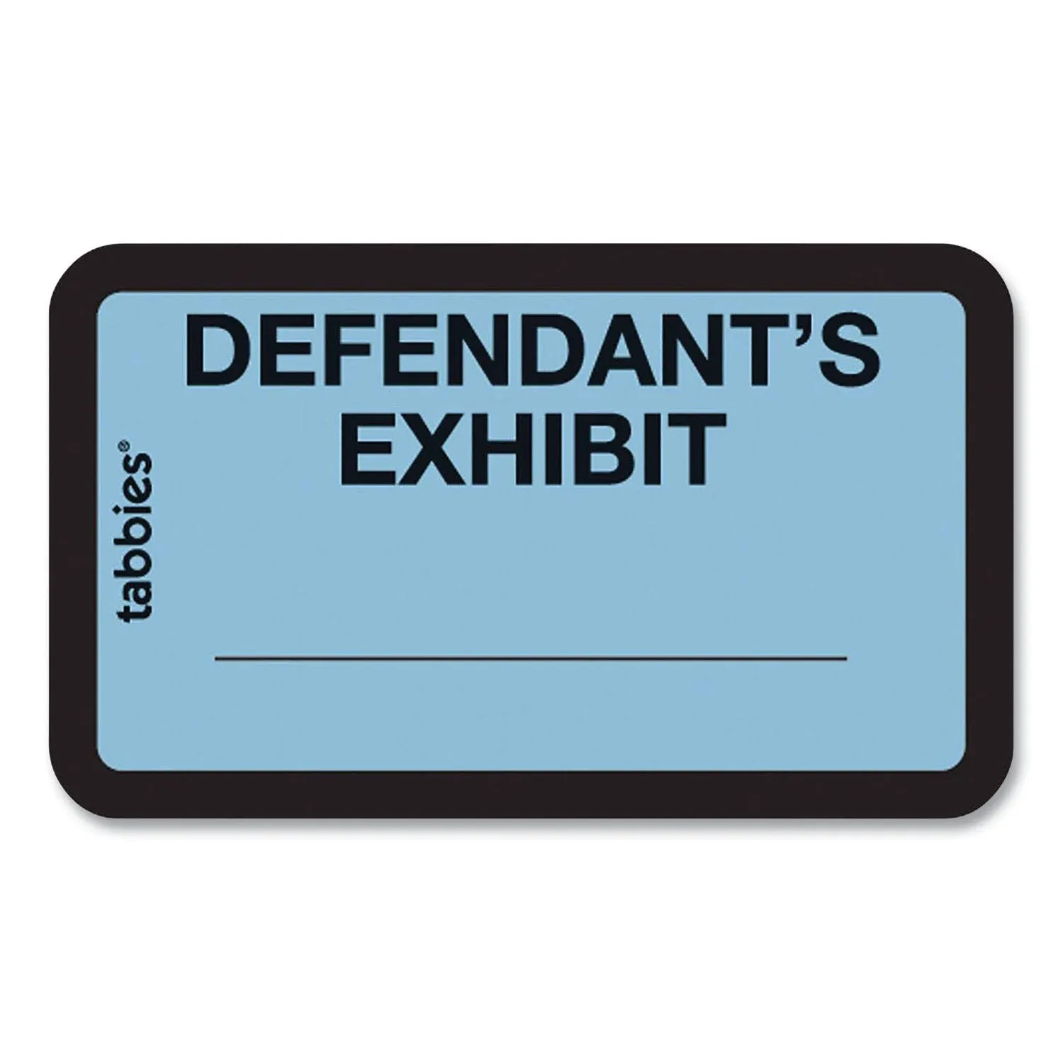 Tabbies Defendant's Exhibit Legal File Labels, Blue, 252 / Pack (Quantity)