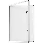 VIZ-PRO Tamperproof Lockable Magnetic Dry Erase 48 x 24 inches, Whiteboard 