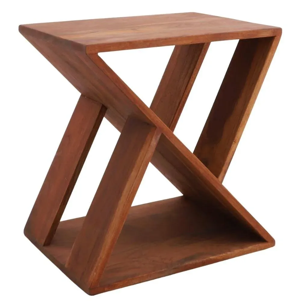 Nordic Style Teak Slatted Stool and End Table - Transitional - Outdoor Side Tables - by Nordic Teak | Houzz