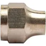 Generic Brass 1/4" OD Short 45 Degree Flare Nut,Brass Flare Tube Fitting(Pack of 50)