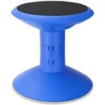 Storex Wiggle Stool, Non-Slip Base, Adjustable 12-18 inch Height, Blue