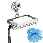 Shower Soap Holder with 4 Hooks