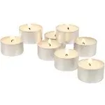 100 Pack Unscented Tea Light Candles with 6-7 Hour Extended Burn Time