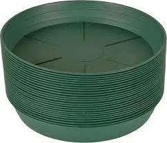 Hydrofarm 10" Premium Green Saucer, Pack of 25