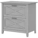 Bush Furniture Key West 2 Drawer Lateral File Cabinet Cape Cod Gray