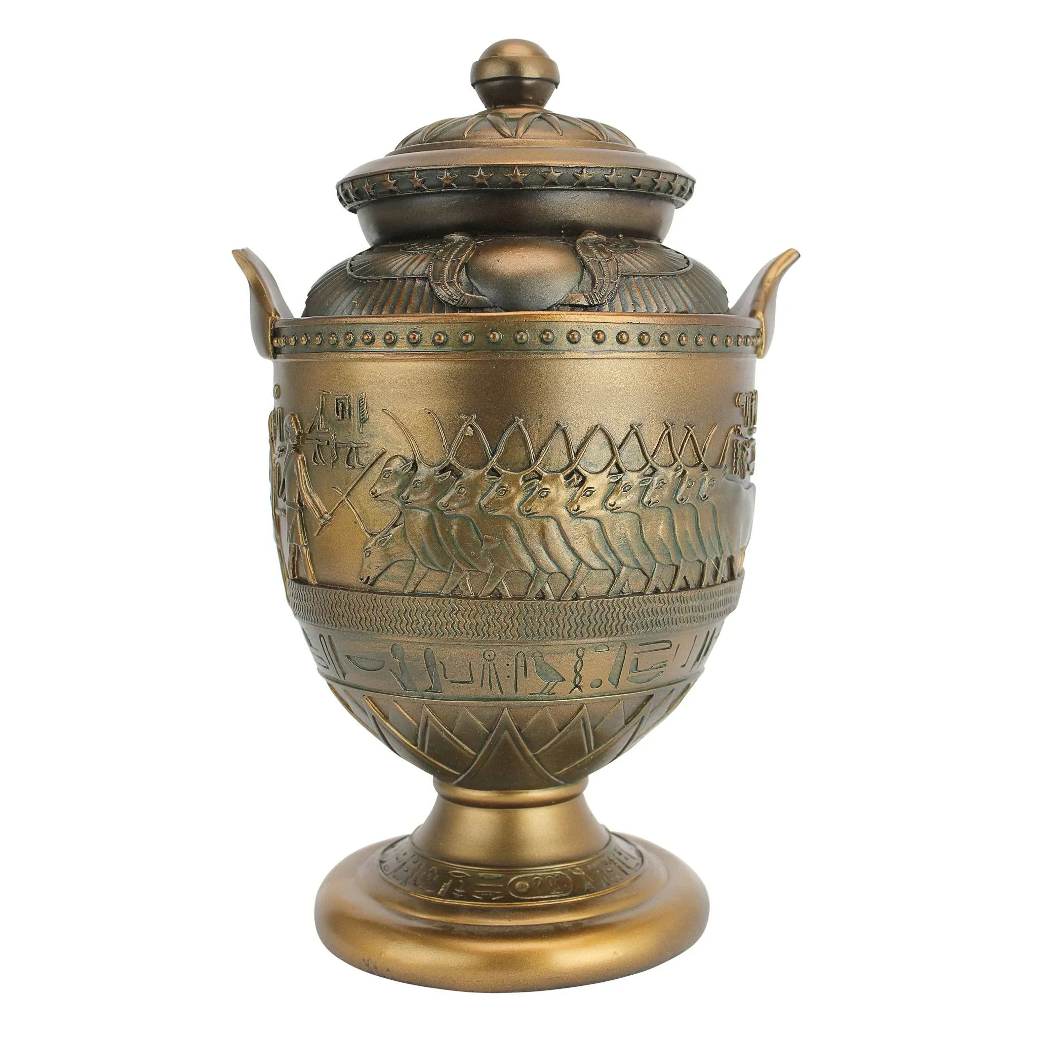 Design Toscano® 11" Divine Cult of Sacred Apis Egyptian Presentation Urn