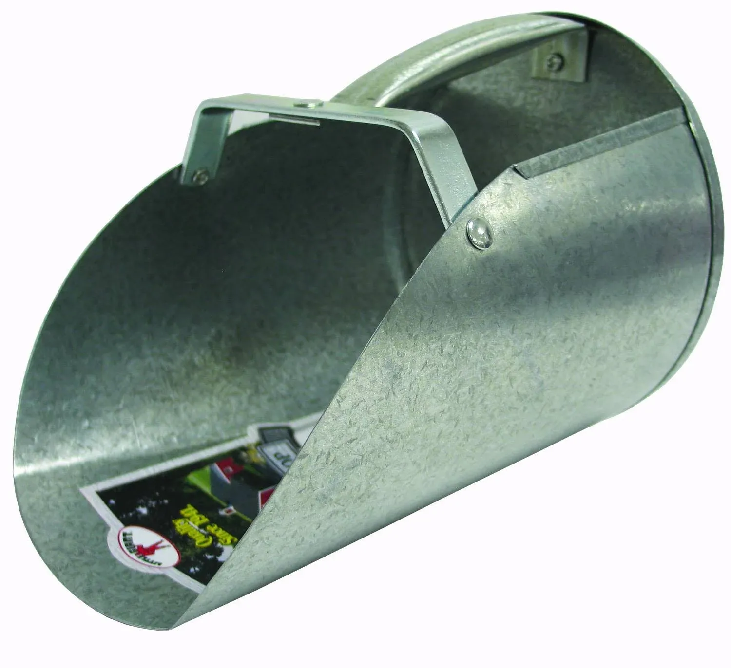 Little Giant Galvanized Feed Scoop with Steel Riveted Handle - 3 Quart