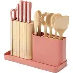 Caraway Prep Set in Perracotta - 14 Piece Knife & Utensil