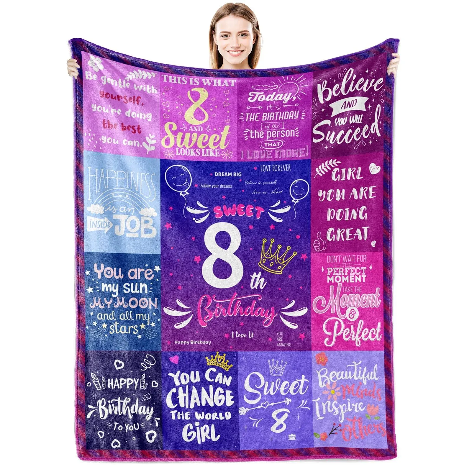 8 Year Old Girl Gifts Blanket Gifts for 8 Year Old Girls Birthday Gifts for 8...