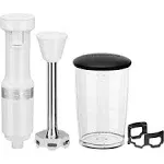 KitchenAid - Variable Speed Corded Hand Blender - White