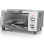 4-Slice Gray Toaster Oven