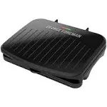 George Foreman 2-Serving Classic Plate Grill, Black