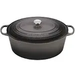 Le Creuset Enameled Cast Iron Signature Oval Dutch Oven, 15.5 qt., Oyster