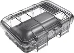 Pelican M40 Waterproof Hard Micro Case, Small, Clear/Black #M400-0250-100