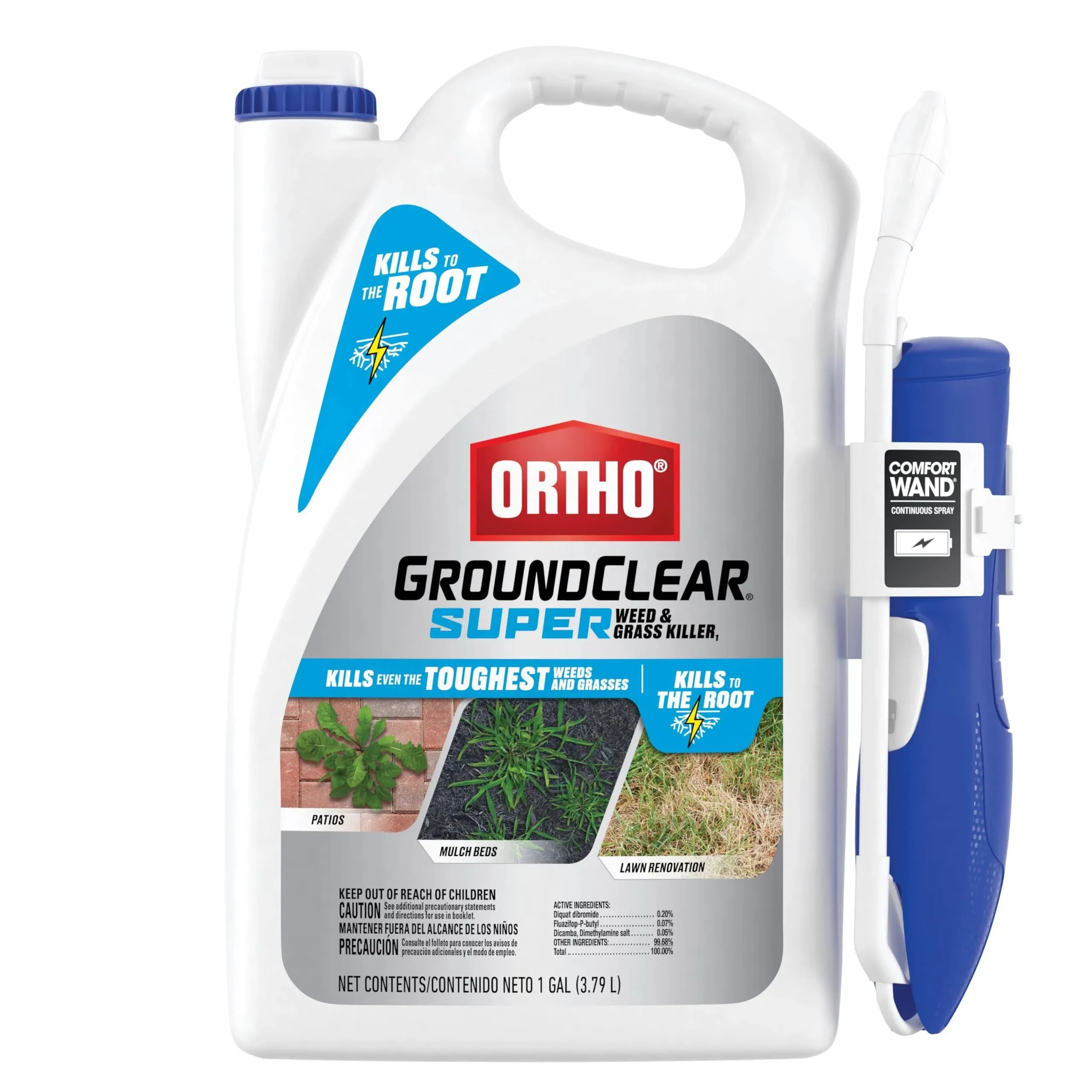 Ortho GroundClear Super Weed & Grass Killer Wand, 1 gal.