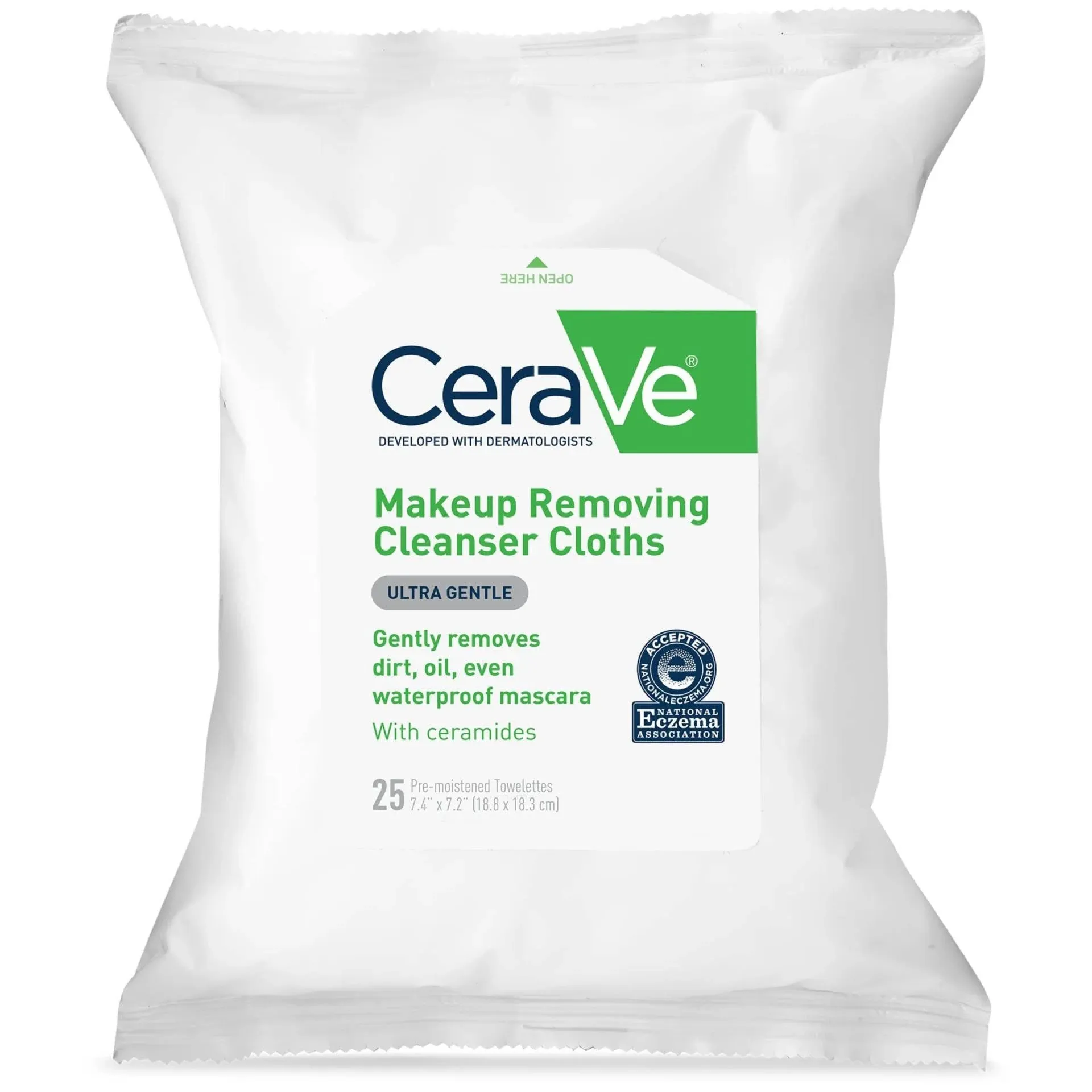 CeraVe Hydrating Makeup Removing Plant-Based Wipes