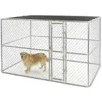 Midwest Chain Link Portable Dog Kennel 120" x 72" x 72"