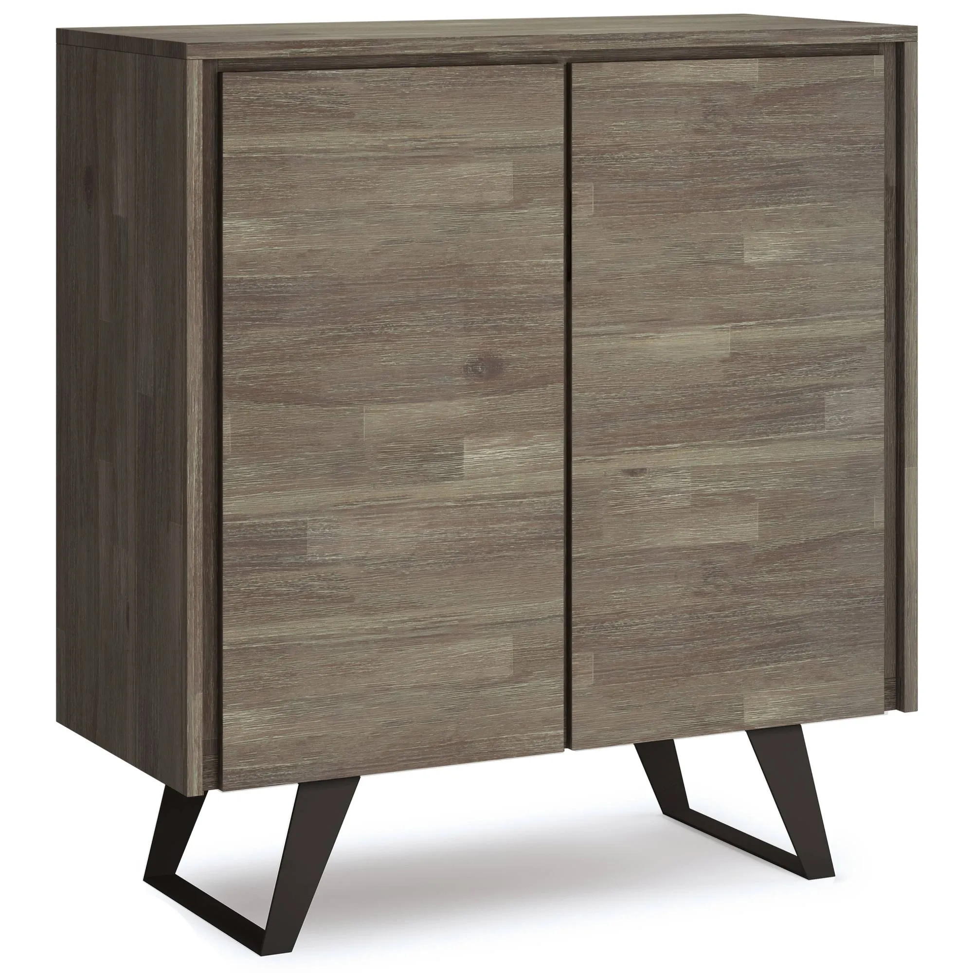 Lowry Medium Storage Cabinet in Acacia - Distressed Grey