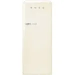 Smeg Refrigerator - Single Door, Right Hinge - Retro Style (Cream)