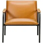 Sauder Boulevard Cafe Metal Lounge Chair, Camel