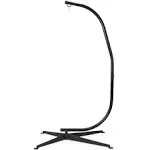 Best Choice Products Steel Hammock C Stand, Black