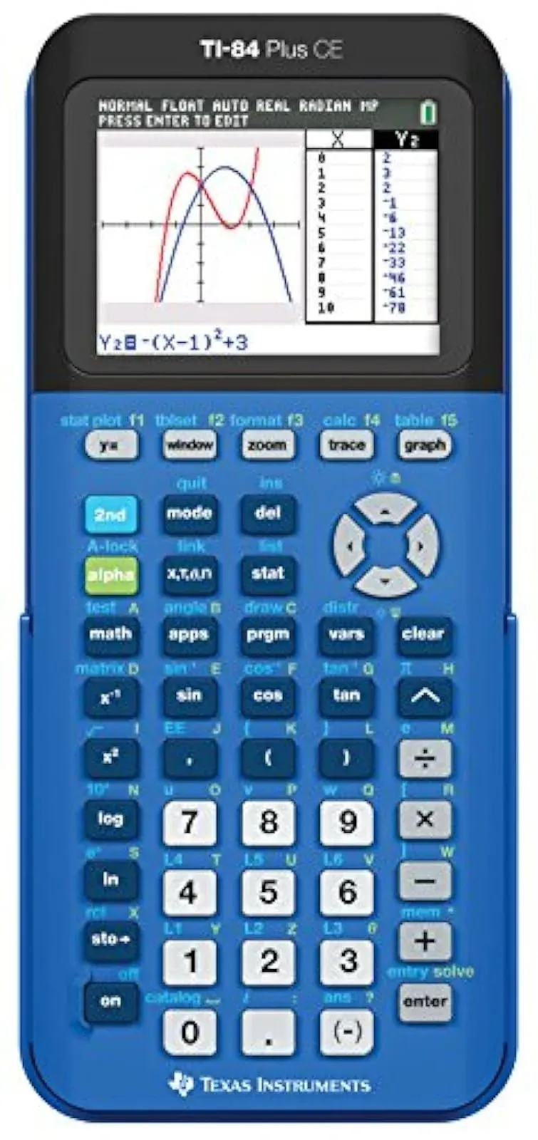 Texas Instruments Ti-84 Plus CE Graphing Calculator