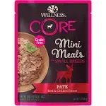 Wellness CORE Natural Grain Free Small Breed Mini Meals Wet Dog Food, Shredded C