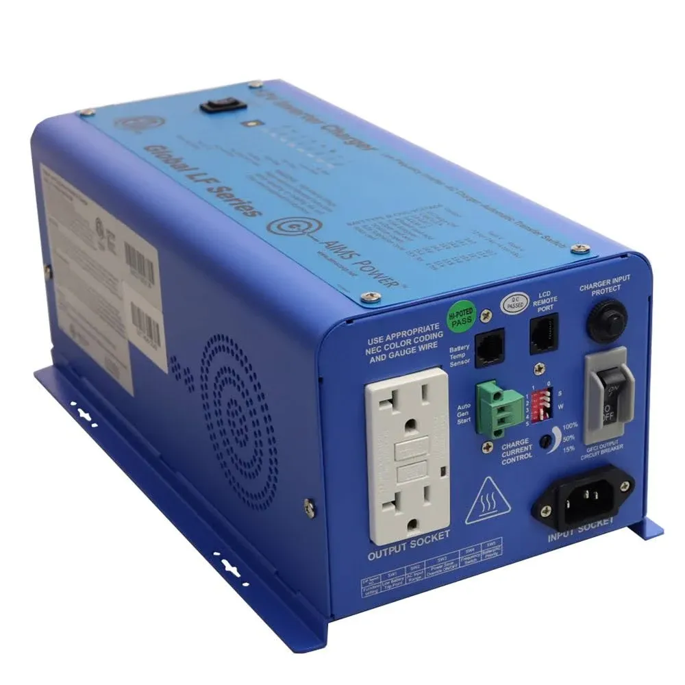 Aims Power | 600 Watt Pure Sine Inverter Charger 12V