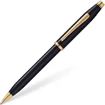 Cross Century II Ballpoint Pen, Black Lacquer &amp; Gold, Brand New