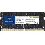 Timetec DDR4 3200MHz PC4-21300 non-ECC Unbuffered 1.2V CL22 2Rx8 Dual Rank 260 Pin SODIMM Laptop Notebook PC Computer Memory Ram Module Upgrade(3200M